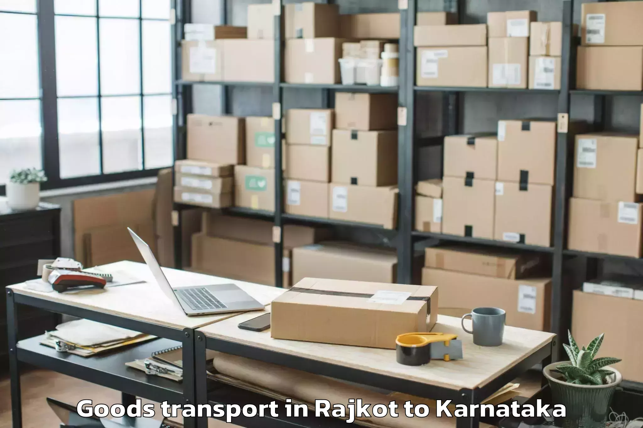 Hassle-Free Rajkot to Bhadravathi Goods Transport